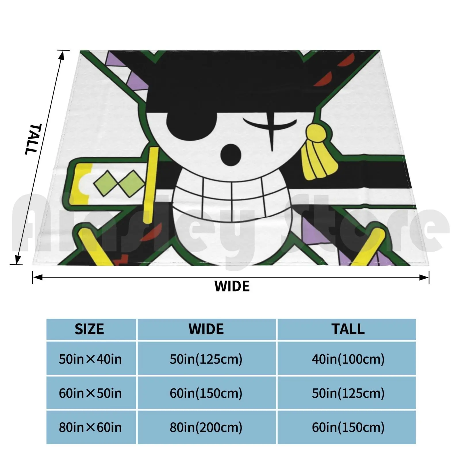 Roronoa Zoro Blanket Fashion Custom 895 Roronoa Zoro Cool Cute Funny Epic Gold D Roger Luffy Crew