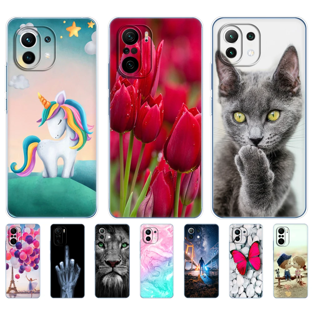 For xiaomi Mi 11 Mi 11 Lite 4G 5G NE Mi 11i Mi 11 Ultra Case Back For xiaomi11 i 11Lite Phone Cover Xiomi Mi11Lite Silicon TPU