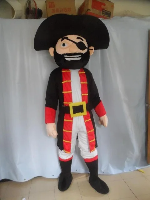 Fashion Big-Beard-Pirate Mascot Costume Adult Birthday Party Fancy Dress Halloween Cosplay Game Dress Outfits Clothing Xmas