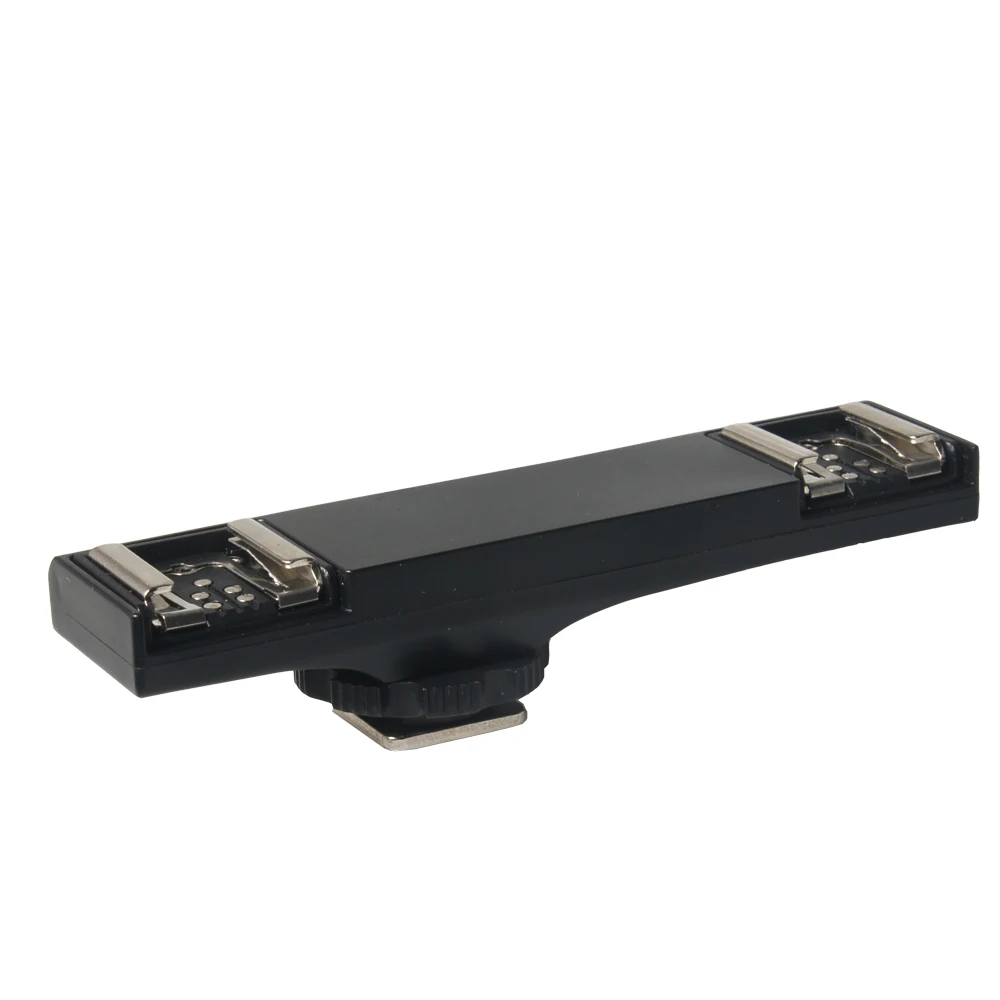 Soporte de luz de Flash de zapata Dual, divisor de WS-2N para Canon 7DII 70D 5diii Nikon D7100 D7200 DSLR, cámara y videocámara