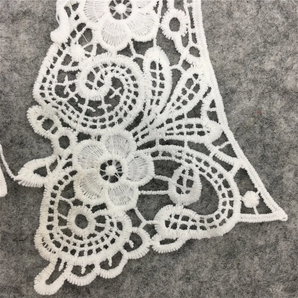 New arrive sewing lace applique neckline exquisite decoration handmade trim embroidery fabric accessories lace Collar hot sale