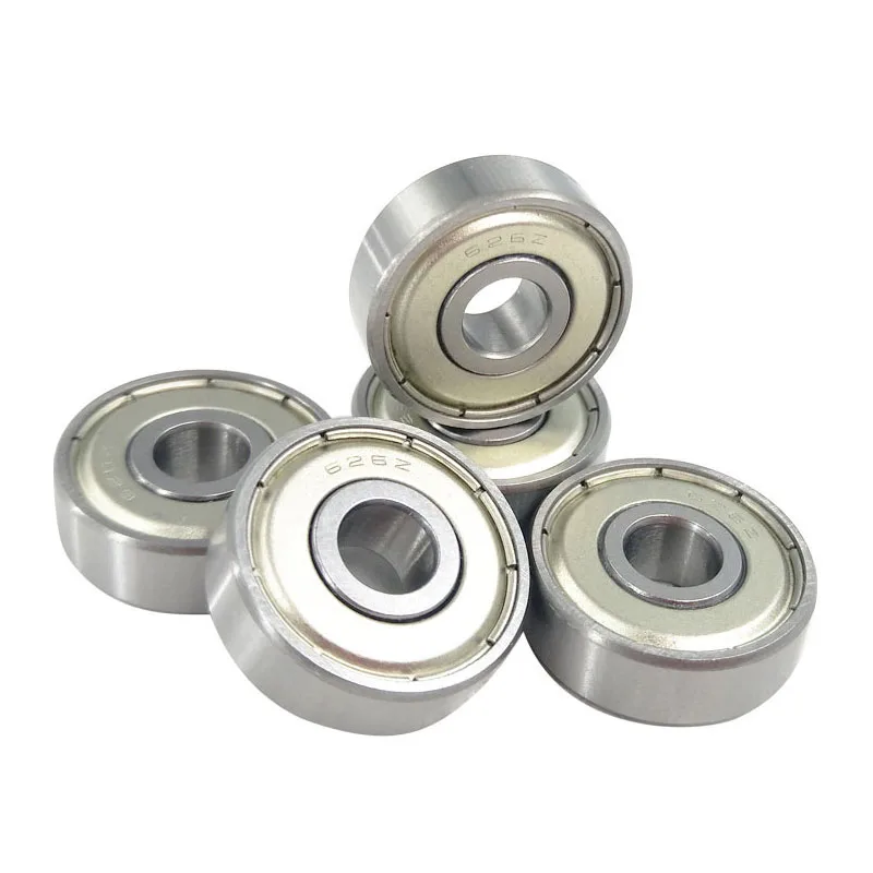 10Pcs Inner Diameter 3 4 5 6 7 8 9 10mm Deep Groove Ball Bearing For Robot Toy Transmission Parts 623 624 625 626 627 628 629ZZ