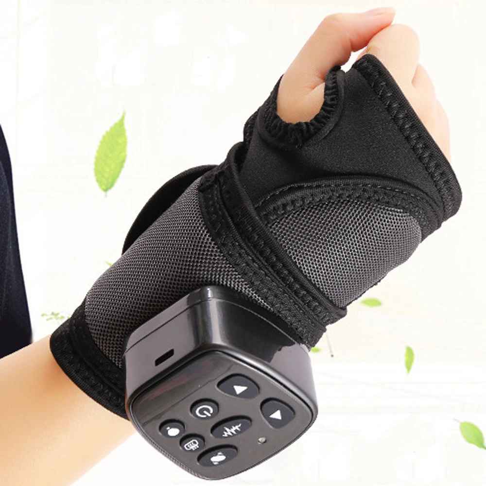 Smart Wrist Massager Hand Compression Air Massager Electric Heating Vibration Brace  And Hand Relief Treatments Device