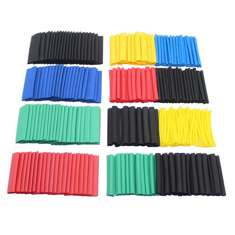 

530Pcs Heat Shrink Tube Kit Shrinking Assorted Polyolefin Insulation Sleeving Heat Shrink Tubing Wire Cable 164Pcs 328Pcs