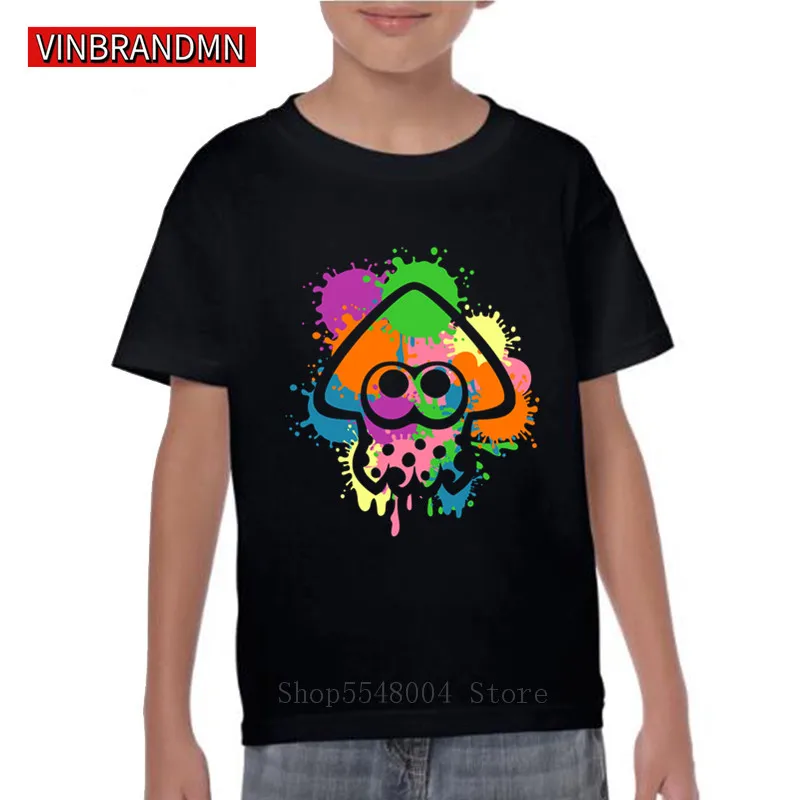 SQUID KAWAII SPLATOON T Shirts Boys Gift Tees Splatoon T-Shirt Kids Game Stylish Streetwear Octopus Splatoon Tshirt for Children