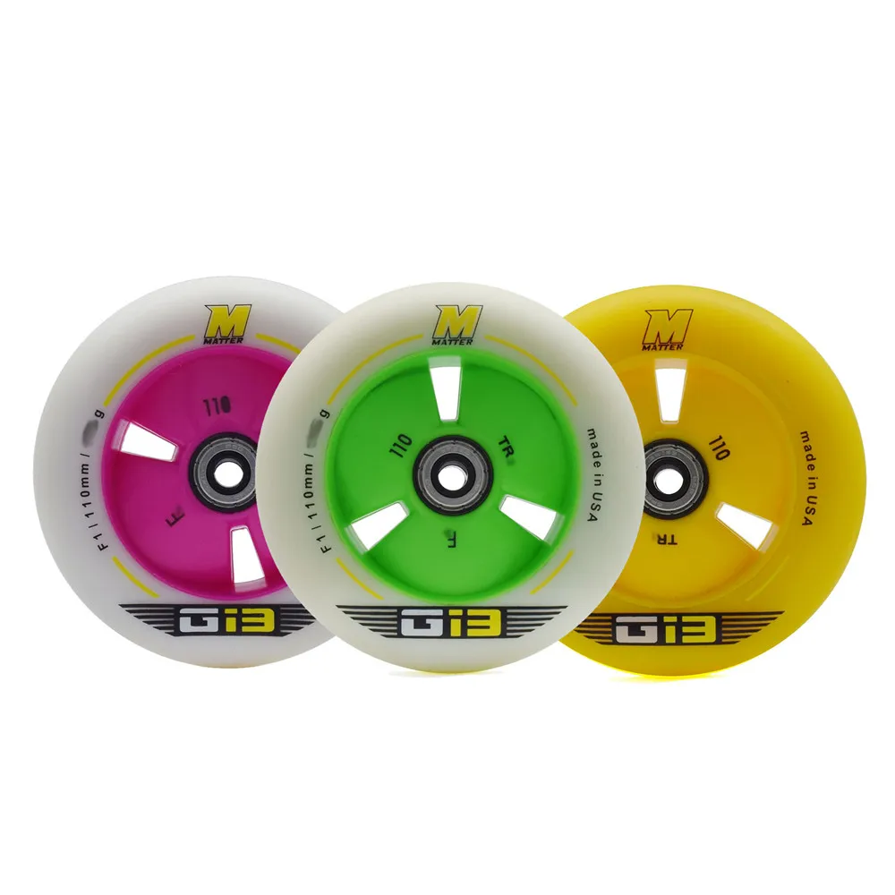 Super Worth 2 sztuk 110mm prędkość liniowa łyżwy koła materii G13 prędkości jazdy na łyżwach F1 zielony żółty różowy opona BSB wysokiej łożyska