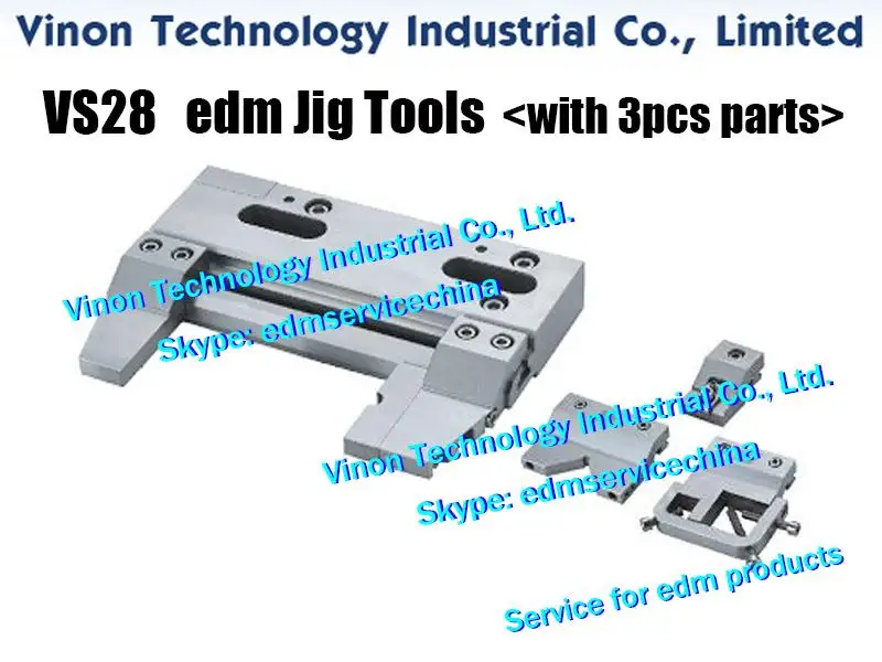 

VS28 Jig Tools Set (with 3pcs special parts) Max. open:0-170mm and 0-Ø50mm, EDM Tooling Fixtures Jig Tools Stainless EDM Vise