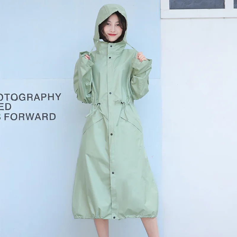 Men And Women Lightweight Breathable Raincoat Waterproof Lengthen Rain Coat Adults Outdoor Windproof Rain Jacket Long Rainwear