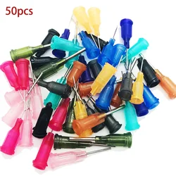 50pcs /Set Dispensing Needle Welding Fluxes For Welding Tools Suitable All Glue Liquid Solder Paste Adhesive Dispenser