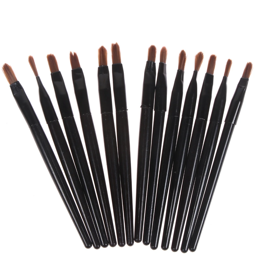 50Pcs Disposable Lip Brush Gloss Wands Applicator Professional Makeup Cosmetic Brush Lip Liner Brush Eyeliner Brush Makeup Tools