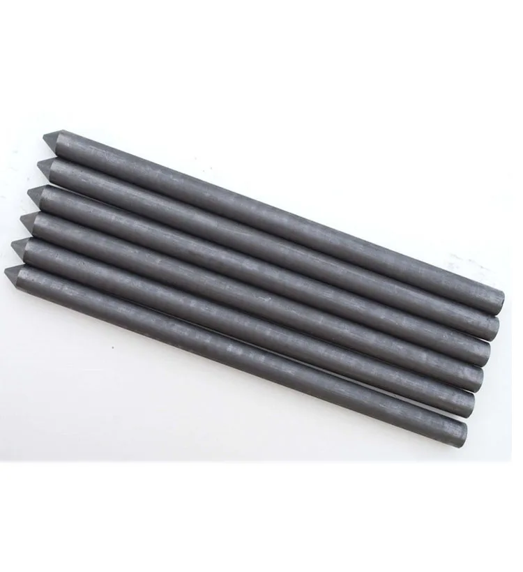 

5pcs/lot Carbon Rods Pointed cone 99.99% Graphite bar 6-19mm x 175mm Electrode Cylinder Corrosion resistance Conductive teaching