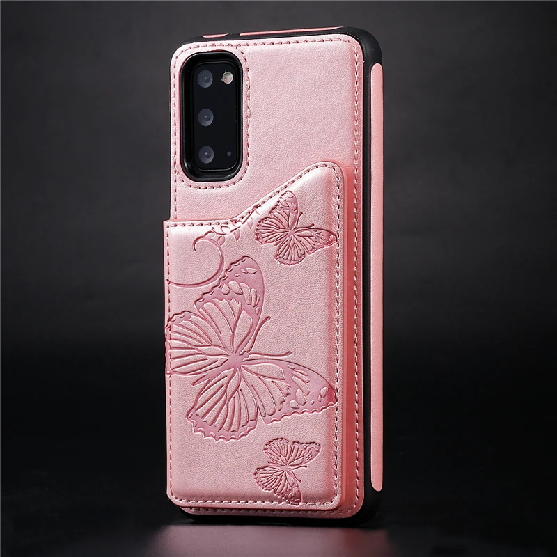 Butterfly Embossed Case For Samsung S8 S9 S10 S20 Plus S10 E S10 5G S20 Ultra Note 8 9 10 20 Ultra A50 A50S A30S Case Cover