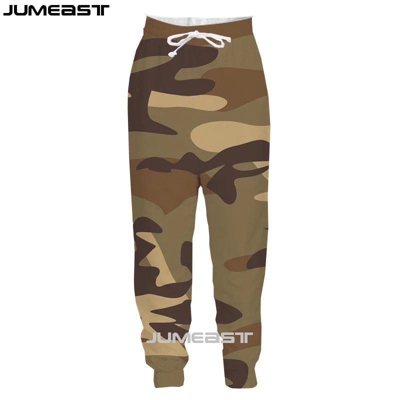 Jumeast Men Women 3D Camouflage Oversized Streetwear Harajuku Casual Long Pants Sweatpants Fashion Spring Autumn Trousers