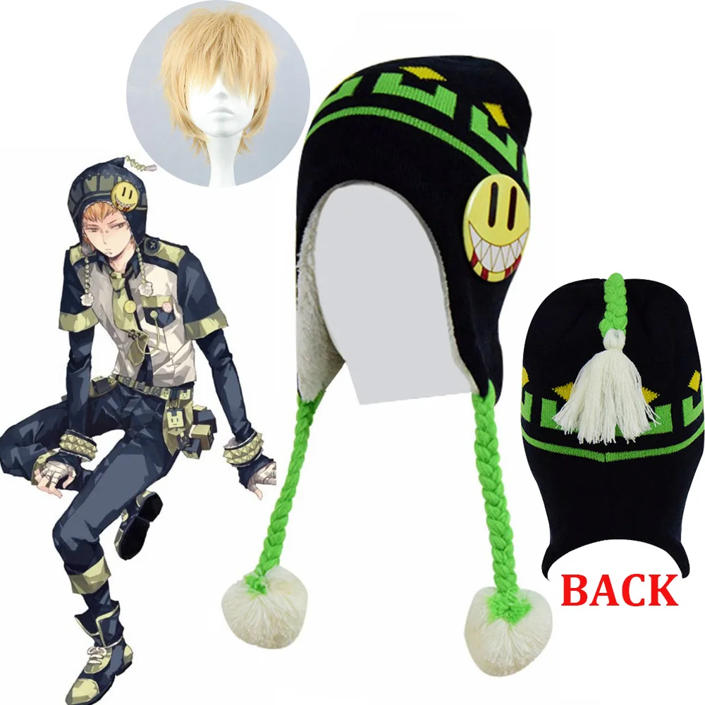 

High-Q Unisex Anime DRAMAtical Murder Noiz Cosplay Hat Cap DMMD DRAMAtical Murder Knitted hat Adult Kids Noiz Winter Warm Hat