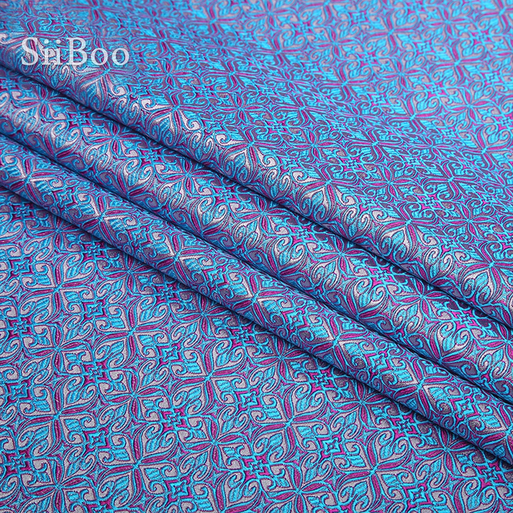 Chinese cheap fabrc retro floral jacquard brocade fabric for dress coat DIY apparel tissu telas tecidos stoffens yarn SP5390