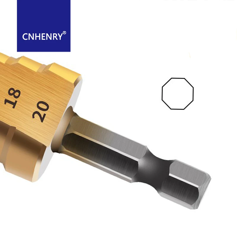 HSS Step Drill Titanio Rivestito Hole Trapano Cono Punta del trapano 4-12/4-20/4-32mm per la Lavorazione Del Legno Metallo perforazione Set