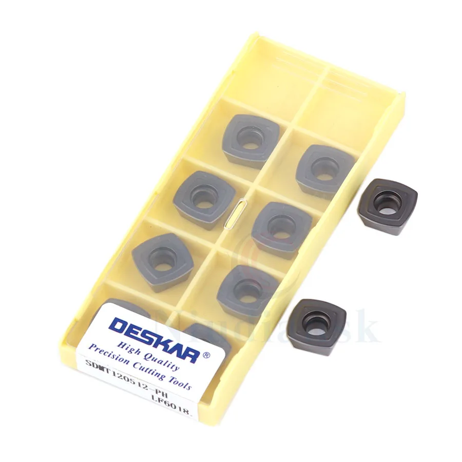 SDMT120512-PH SDMT150512-PH LF6018 Inserto In Metallo Duro Fresatura Inserto Fresa CNC Tornio Utensile Da Taglio di Fresatura, per In Acciaio Inox