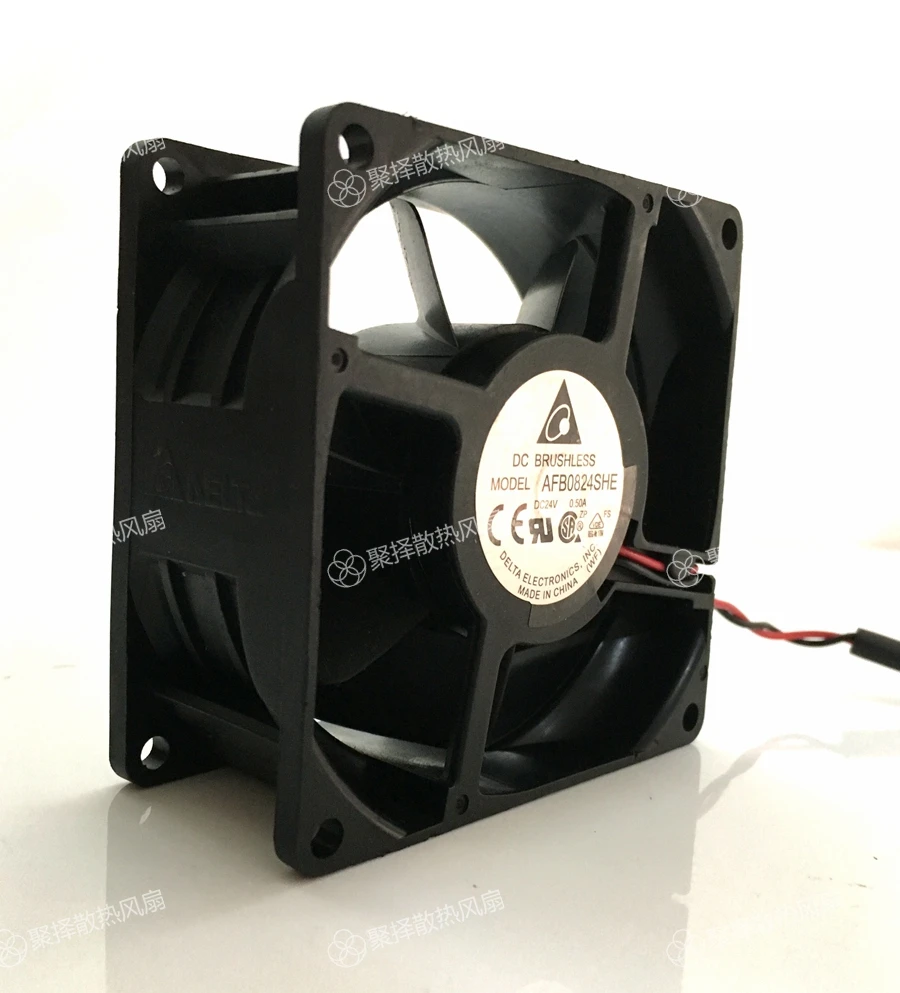 In AFB0824SHE/GHE 24 v 0.95 A 0.50 A 8038 8 cm ball inverter fan