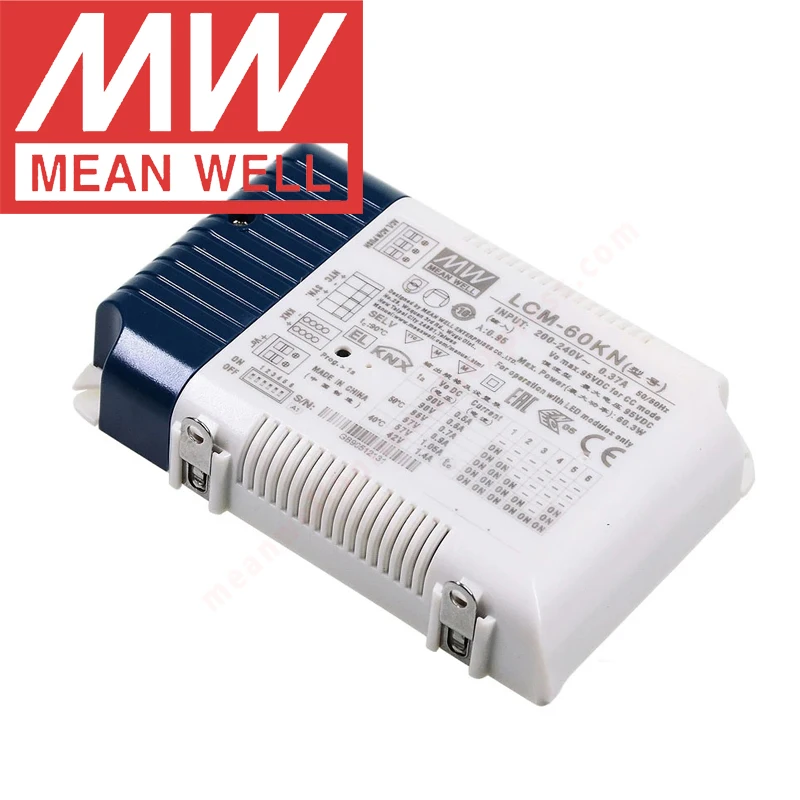 Mean Well LCM-60KN 60W Multiple-Stage Constant Current Mode LED Driver With DIP switch and KNX interface KNX LED power