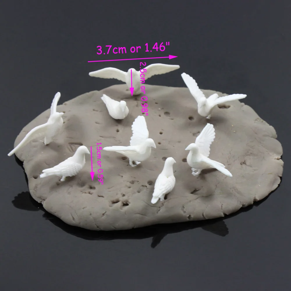 5pcs Scale Model Miniature Bird Species Layout Kits for Diorama Architecture Zoo Scene Diy Making Material