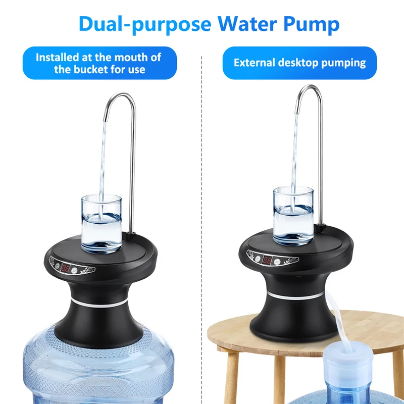 Portable Water Dispenser Water Bottle Pump Mini Barreled Water Electric Pump Automatic Water Pump For Beverage Drink Dispenser