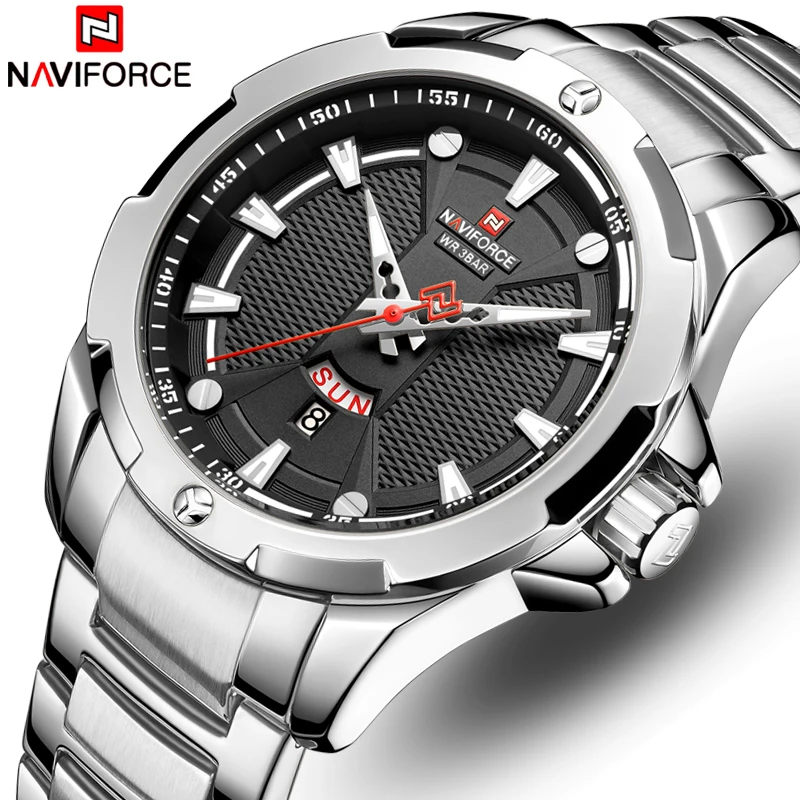 Top NAVIFORCE Mens Watch Brand Fashion Luxury Quartz Men Watches Waterproof Sports Male Military Wrist Watch Relogio Masculino