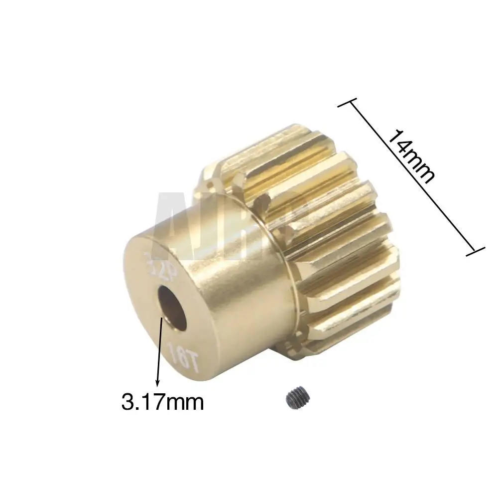 32P M0.8 3.175mm 13T 14T 15T 16T 17T 18T 19T 20T 7075 Aluminum alloy Metal Pinion Motor Gear For 1/10 RC Model Car Motor gear