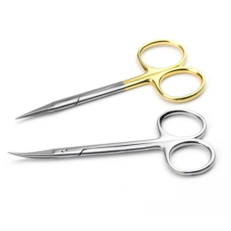 9.5CM Ordinary cheap medical surgical eye scissors beauty scissors cut tissue scissors