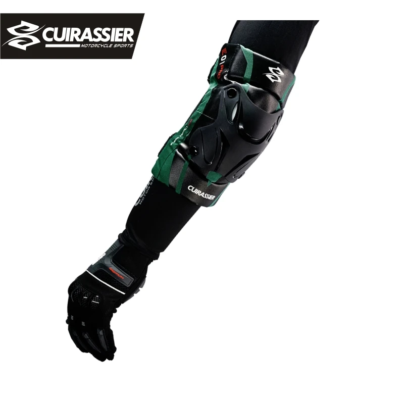 Cuirassier-Protector de rodilla para motocicleta, Protector de rodilla para Motocross, Snowboard, carreras, esquí, protección de cuerpo de rodillo,