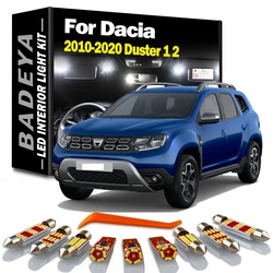 BADEYA Canbus LED Interior Map Dome Light Kit For Dacia Duster 1 2 2010 2011-2018 2019 2020 Vehicle Lamp Car Led Bulbs No Error
