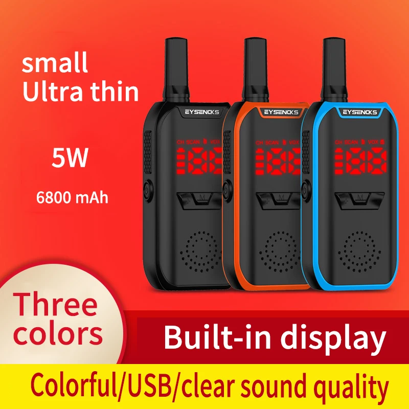 

2pcs V7 mini portable walkie talkie radio comunicador radios portofoon satisfayear kids two way radio long range talkie-walkie