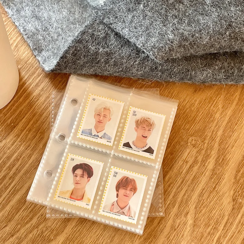 MINKYS Neue Ankunft Kawaii Bling Stern 1/2/3 zoll Kpop Photocards Sammeln Buch 3 Ringe Bindemittel Karten Organizer Buch Schreibwaren – Detail 12