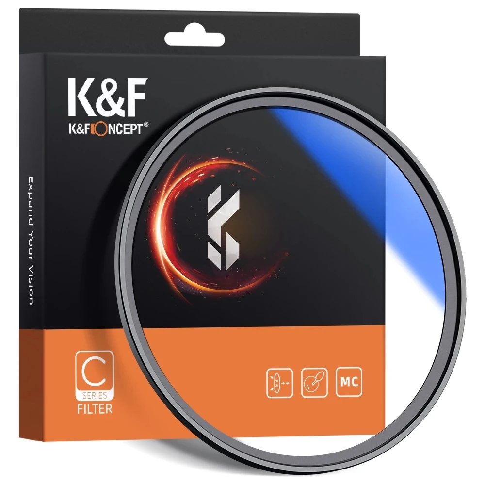 

K&F Concept MC UV Filter Ultra Slim Optics with Multi Coated Protection 37mm 49mm 52mm 58mm 62mm 67mm 77mm 82mm For Camera Lens