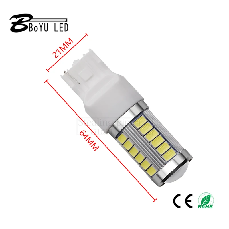 5pcs LED car headlight reversing light 5730 5630 led lamp beads 33led SMD T20 7440 7443 turn signal brake light