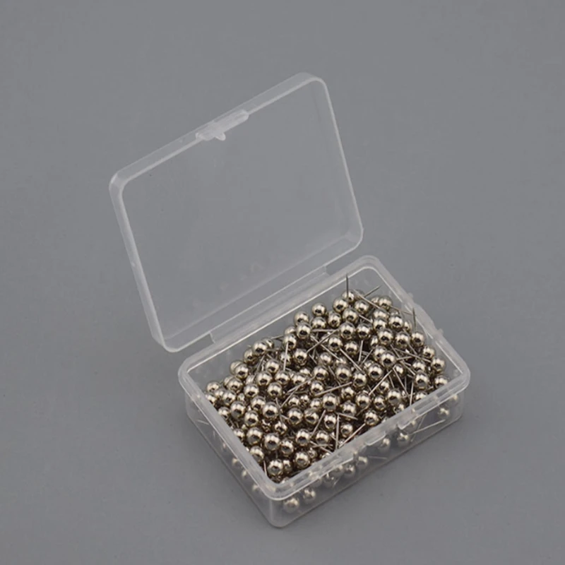 

200pcs/box=1set 6x17mm Small Map Push Pins Map thumb Tacks,standard pin Plastic Head with Steel Point 15 colors