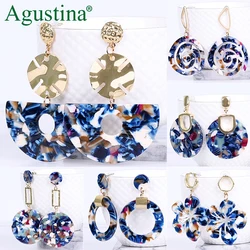 Agustina Acrylic earrings fashion jewelry blue earrings women drop earrings geometry long earring bohemian earings luxury boho