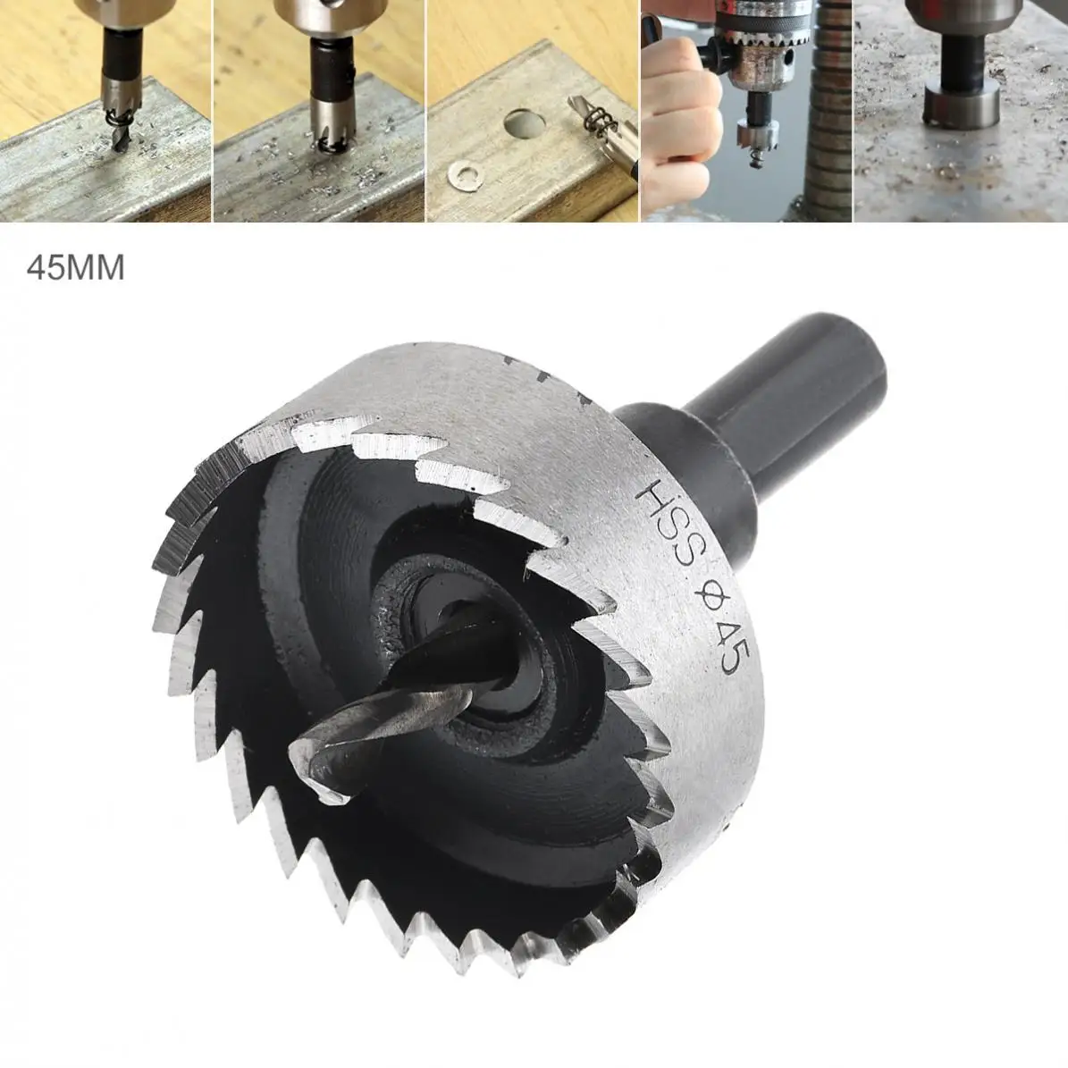 

1pcs 12mm-65mm High Speed Steel Hole Saw Drill Bit Set for Metal Stainless Steel Pipe Aluminium Pipe Cutting Hole Opener