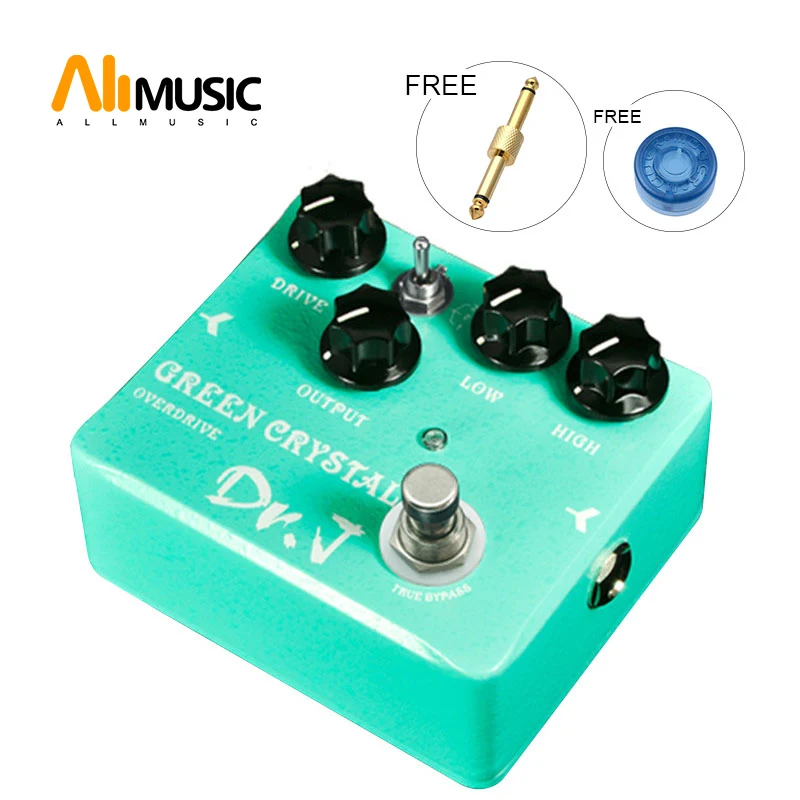 DR.J by JOYO GREEN CRYSTAL OVERDRIVE D50 Effect Pedal WORLD WIDE Free Connector