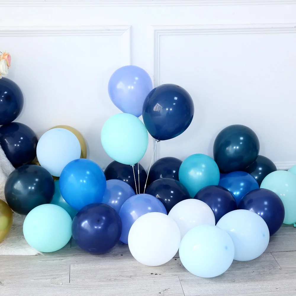 20/30/50Pcs 10inch Ink Blue Latex Balloons Happy Birthday Party Wedding Decoration Baby Shower Balloon Its A Boy Air Ball Globos