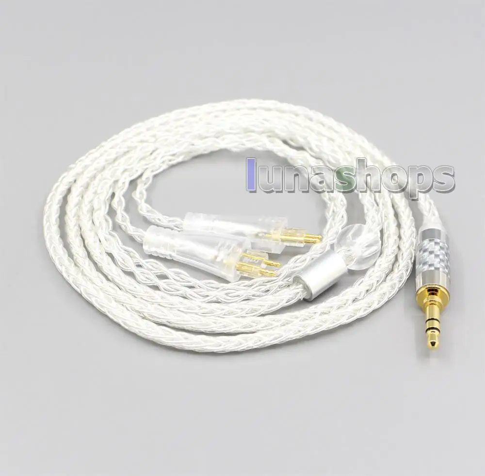 LN006555 2.5mm 4.4mm XLR 3.5mm 8 Core Silver Plated OCC Earphone Cable For FOSTEX TH900 TH1000RP TH1100RP TH-909 TR-X00 TH-600