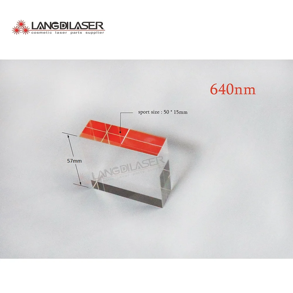 size : 50*15*57mm , wavelength : 640~1200nm , material : K9 glass , spot size : 50*15 / IPL filters /  / IPL laser optic filter