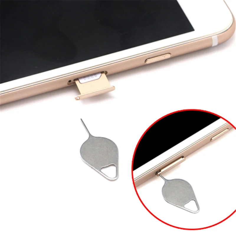 10PCS Sim Card Tray Removal Eject Pin Key Tool Stainless Steel Needle for Smart Phones Smartphone