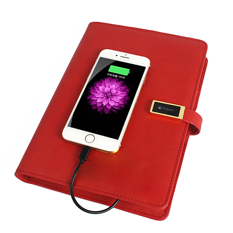 Novelty Notebook Shape Charger Fast Wireless Charging Multi Function Credit Card Holder 235x171x30MM EM88