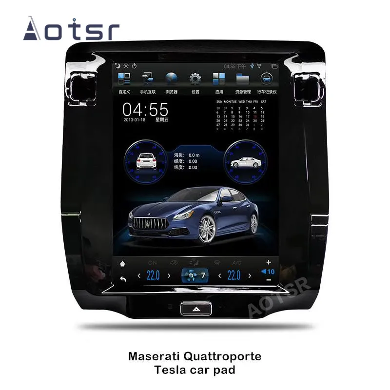 AOTSR DSP Android 13 Car Radio Coche For Maserati Quattroporte Multimedia Player GPS Navigation DSP CarPlay 10.4 inch AutoRadio