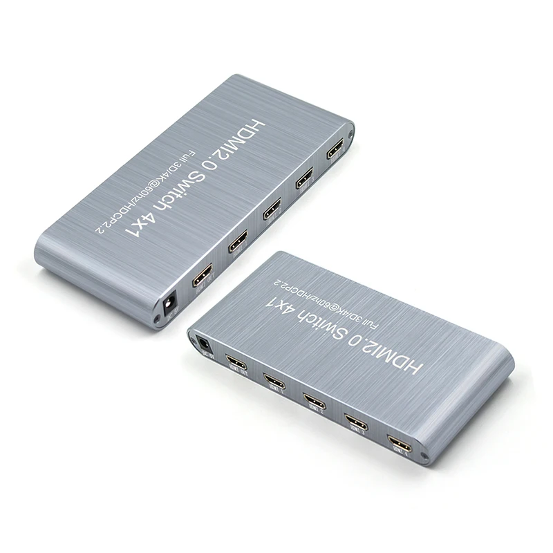 HDMI-compatible 2.0 Switcher Full HD 4Kx2K Video Switch Switcher 4X1 Switch  4 in 1 Out For HDTV DVD PS3 Support HDCP 2.2