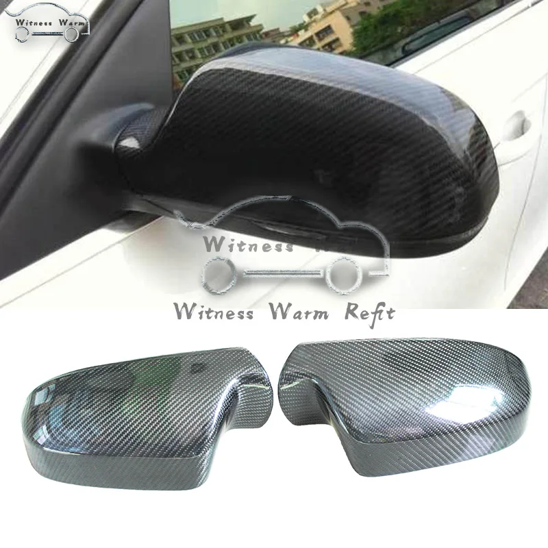 A5 Carbon Fiber Car Stick-up Mirror Cap Cover Trim for Audi A5 Rearview Mirror Cover 2012-2016