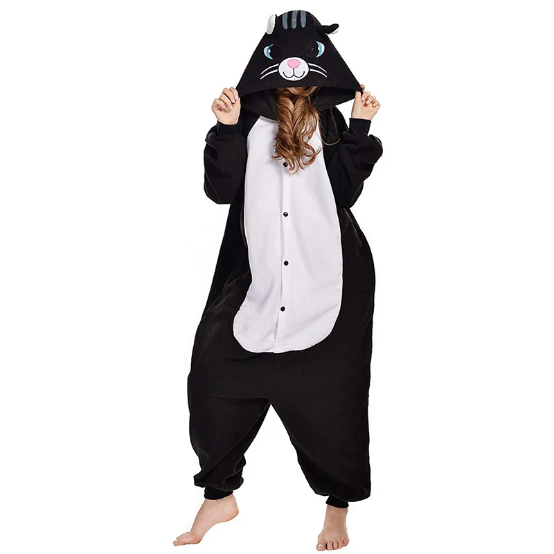 Women Pajamas Onesie Anime Kigurumi For Adults Halloween Cosplay Costume Men Full Body Pijamas Whole Clothes One-Piece Sleepwear