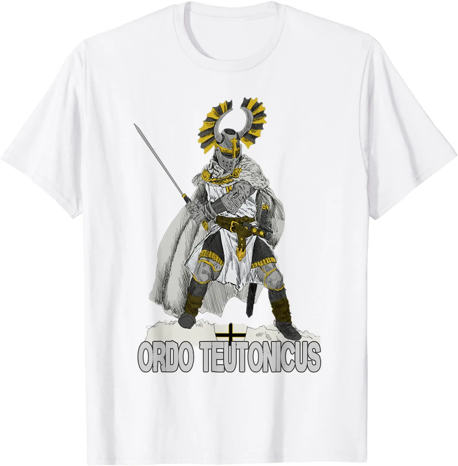 Knights of The Teutonic Order Crusader Warriors T-Shirt. Summer Cotton Short Sleeve O-Neck Mens T Shirt New S-3XL