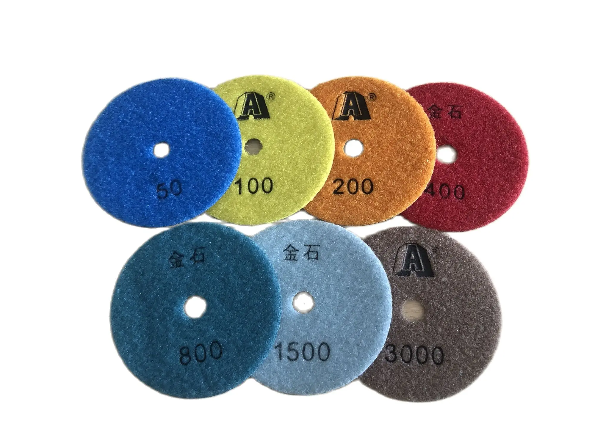 4 Inch 100mm Abrasive Diamond Dry Polishing Pad Flexible For Grinding And Cleaning Granite Stone Concrete Marble Sanding Disc