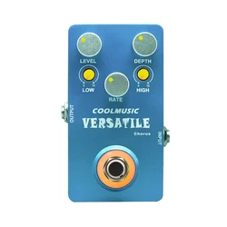 Bass Electric Guitar Pedal Versatile Chorus Effects True Bypass Musical Instrument Accessories Metal Shell Coolmusic Stompbox